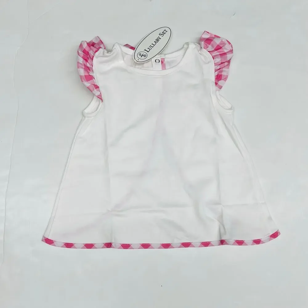 NWT Lullaby Set Size 5 Channing Short Set in Pink Gingham